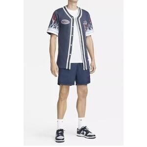 Nike Sportswear Americana Mens Button Up Jersey Size Large DV9642-437